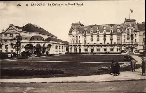 Ak Cabourg Calvados, le Casino et le Grand Hotel