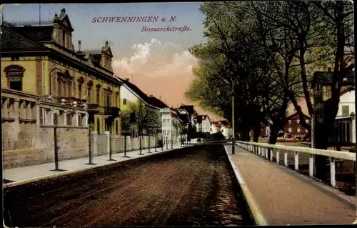 Ak Schwenningen am Neckar Villingen Schwenningen, Bismarckstraße