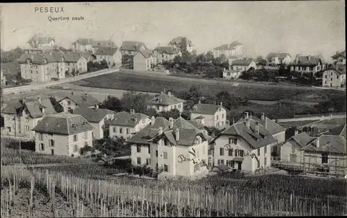 Ak Peseux Kanton Neuenburg Neuchâtel, Quartiers neufs