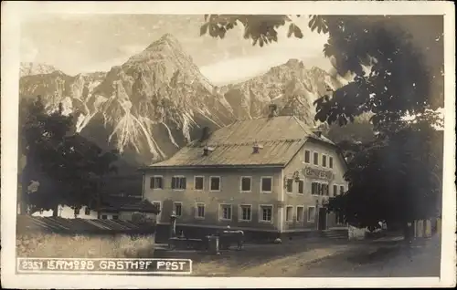 Foto Ak Lermoos in Tirol, Gasthof Post