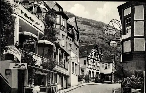 Ak Kamp Bornhofen in Rheinland Pfalz, Straßenpartie, Gasthaus Wilhelmshöhe