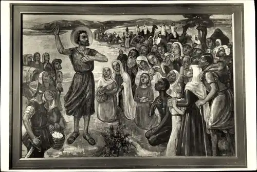 Ak Seppe Bosschenhoofd Nordbrabant, Retraitenhuis, Vestibül, St. Jan, Gemälde