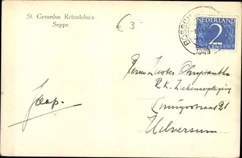 Ak Seppe Bosschenhoofd Nordbrabant, St. Gerardus Retraitehuis
