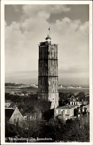 Ak West Terschelling Friesland Niederlande, De Brandaris