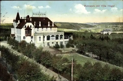 Ak Ruhrstein Essen im Ruhrgebiet, Villa Hügel
