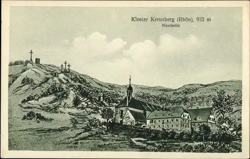 Ak Kreuzberg Bischofsheim Rhön, Kloster