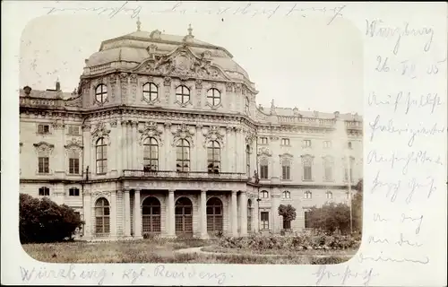 Foto Ak Würzburg am Main Unterfranken, Königliche Residenz