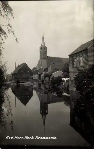 Ak Krommenie Zaanstad Nordholland Niederlande, Ned. Herv. Kerk