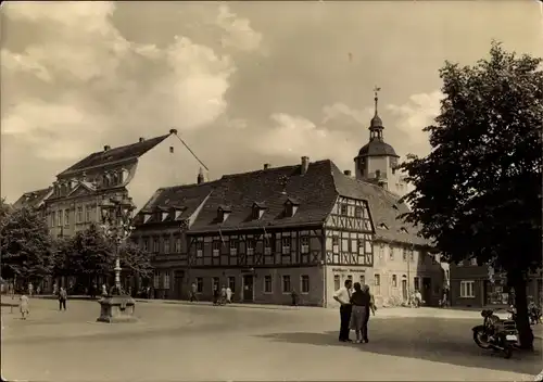 Ak Ronneburg in Thüringen, Gasthaus Gambrinus am Markt