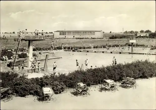 Ak Ronneburg in Thüringen, Bad und Sporthalle 20. Jahrestag