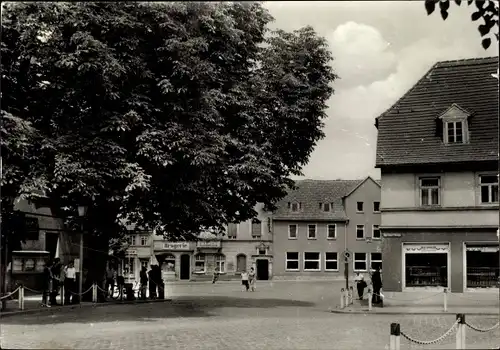 Ak Hohenmölsen im Burgenlandkreis, Blick zum Marktplatz