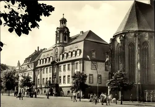 Ak Weißenfels an der Saale, Rathaus, Kirche