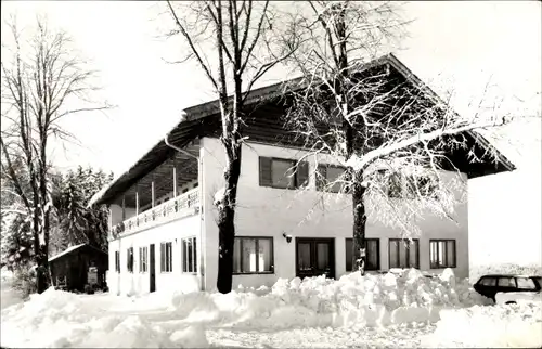 Ak Fischbachau in Oberbayern, Berggasthof Hocheck, Winter