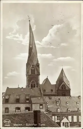 Ak Mayen in der Eifel, Schiefer Turm, Stengel 59062