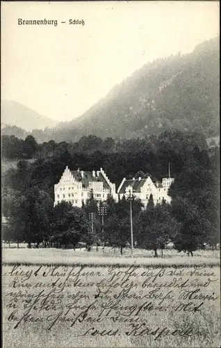 Ak Brannenburg am Inn Oberbayern, Schloss