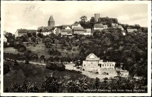 Ak Altweilnau Weilrod im Taunus, Haus Bergfried, Hotel, Kurort