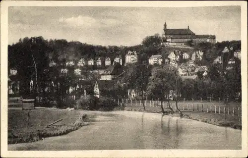 Ak Fulda in Osthessen, Fuldapartie mit Blick auf Frauenberg