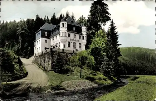 Ak Bernstein am Wald Schwarzenbach an der Saale Oberfranken, Gasthof Pension Fels