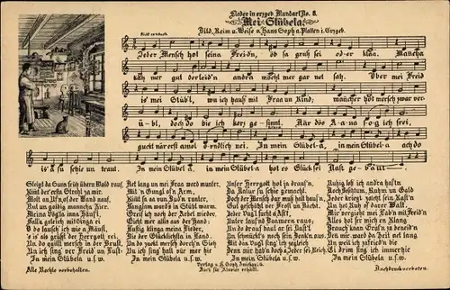 Lied Ak Soph, Hans, Mei Stübela, Erzgebirgische Mundart 8