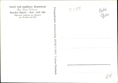 Ak Briedel an der Mosel, Hotel und Jagdhaus, Freibad Teilansicht Bummkopf Almblick