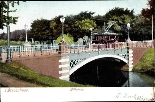 Ak 's Gravenhage Den Haag Südholland, Wittebrug, Straßenbahn