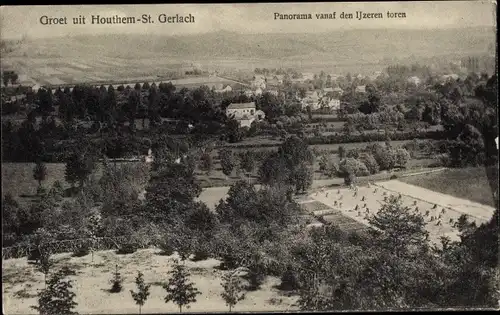 Ak St. Gerlach Houthem Limburg, Gezicht, Panorama vanaf den Ijzernen Toren