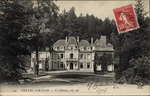 Ak Villers sur Glos Calvados, Le Chateau