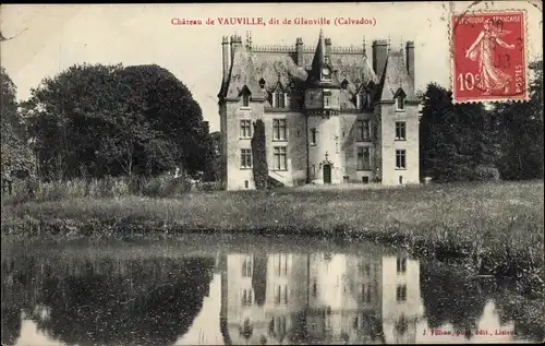 Ak Glanville Calvados, Chateau de Vauville