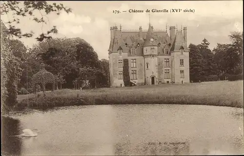 Ak Glanville Calvados, Le Chateau