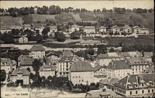 Ak Le Locle Kanton Neuenburg, Teilansicht, Wohnhäuser