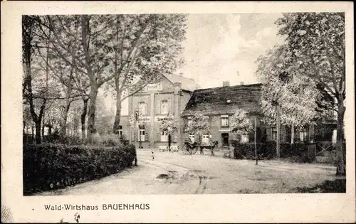 Ak Rath Düsseldorf am Rhein, Waldwirtshaus Bauenhaus