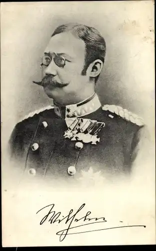 Ak Großherzog Wilhelm IV. von Luxemburg, Portrait in Uniform, Orden