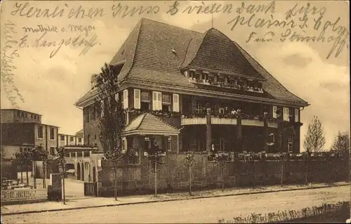 Ak Krefeld am Niederrhein, Hafenrestaurant Rheingold