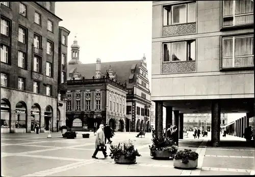 Ak Leipzig in Sachsen, Alte Handelsbörse, Altes Rathaus