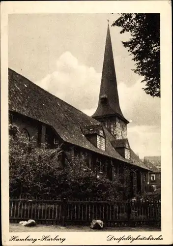 Ak Hamburg Harburg, Dreifaltigkeitskirche