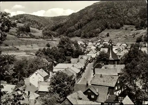 Ak Gießübel Schleusegrund Thüringen, Ortsmitte