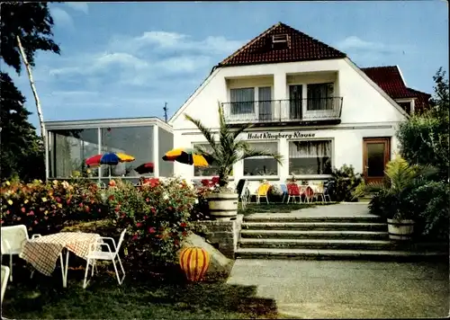 Ak Klingberg am See Scharbeutz in Ostholstein, Hotel Klingberg Klause, Terrasse