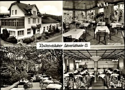 Ak Schneidhain Königstein im Taunus Hessen, Restaurant Rothenbächer, Teilansichten