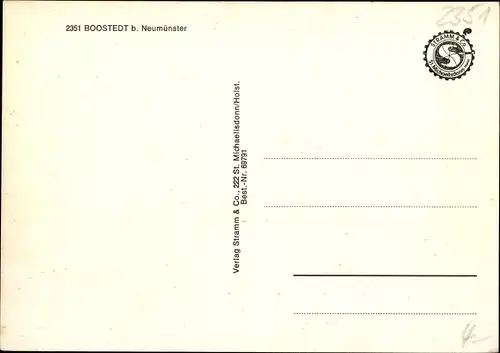 Ak Boostedt in Holstein, Waldpartie, Wohnhaus, Teilansicht der Kirche