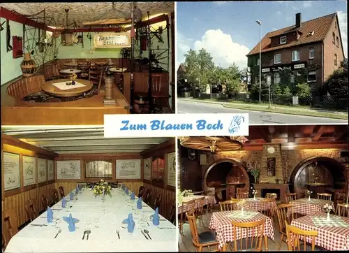 Ak Schellerten in Niedersachsen, Zum Blauen Bock, Restaurant, Innenansicht, Berliner Straße 20