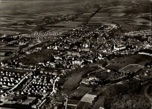 Ak Dillingen an der Donau, Luftaufnahme