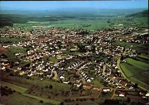 Ak Losheim am See Saarland, Vogelschau, Wohngebiete