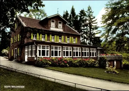 Ak Waldfriede im Soonwald Seesbach Hunsrück, Hotel Kurhaus Waldfriede im Soonwald