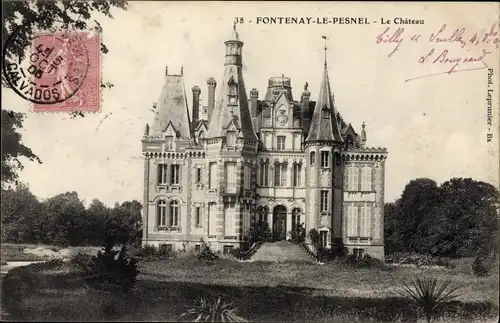 Ak Fontenay le Pesnel Calvados, Le Chateau