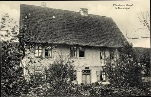 Ak Herpf Meiningen in Thüringen, Pfarrhaus Herpf