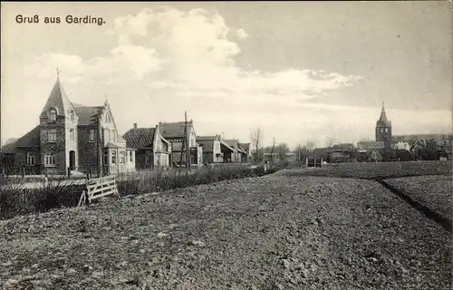 Ak Garding in Nordfriesland, Teilansicht
