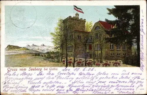 Ak Gotha in Thüringen, Gasthaus auf dem Seeberg