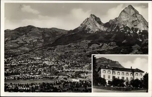 Ak Schwyz Stadt Schweiz, Gesamtansicht