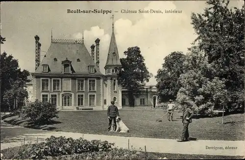 Ak Boult sur Suippe Marne, Chateau Saint Denis