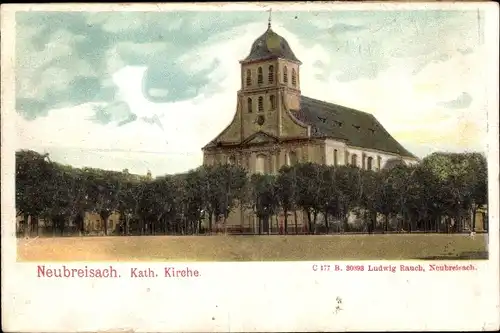 Ak Neuf Brisach Neubreisach Elsass Haut Rhin, Katholische Kirche